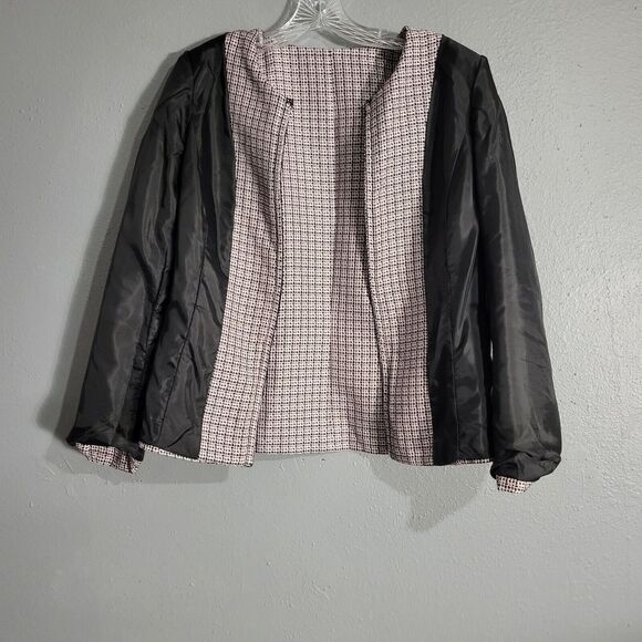 Tahari Womens Tweed Open Front Sz 6 Pink - Picture 4 of 10